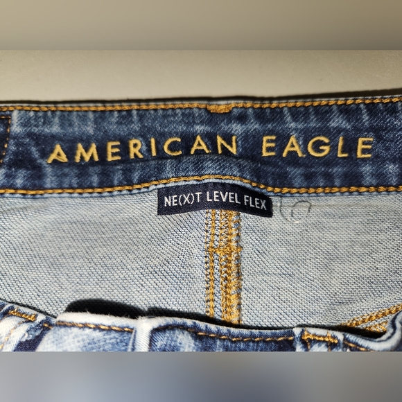 American Eagle Mens Slim Blue Jeans 28x32 - Picture 4 of 6